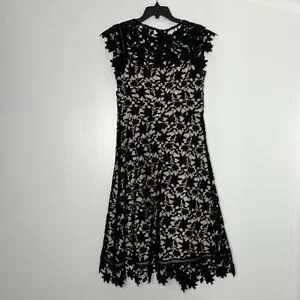kay unger fishnet lace sheath dress Beulah Styles Long Sleeve Diamond Cut Rhinestone Cocktail Dress - Ivory main image 0